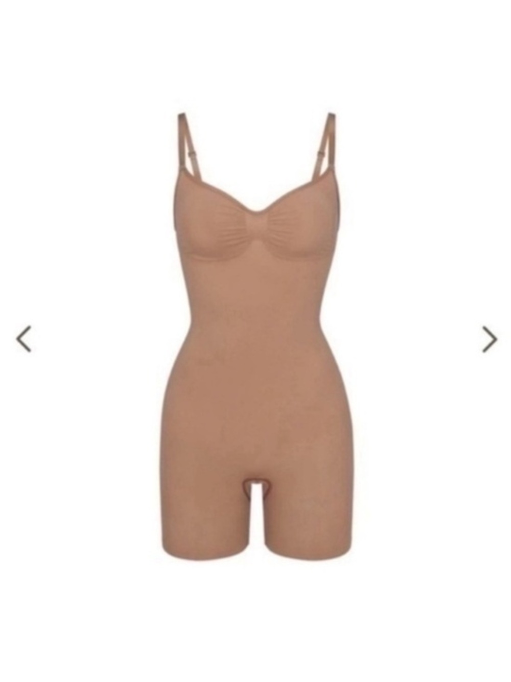 SKIMS SEAMLESS SCULPT MID THIGH BODYSUIT SIENNA NUDE SMALL NEW WITHOUT TAGS  3OZ